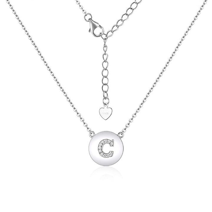 Casablanca Sterling Silver Initial Necklace (Choose Your Letter)