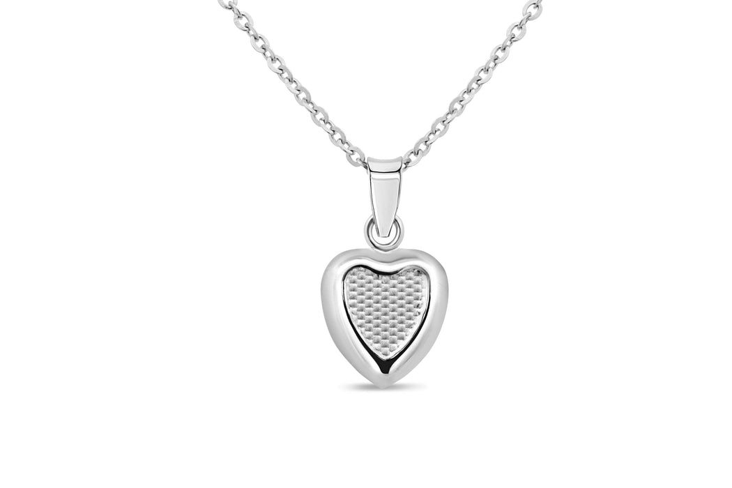 White Gold Small Heart Pendant