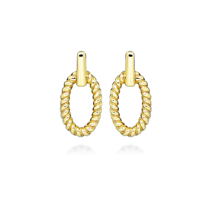 Casablanca Unity Oval Rope Earrings