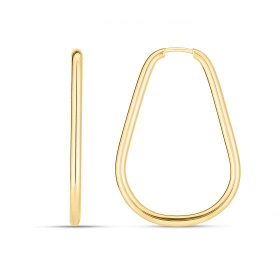 Yellow Gold Endless Hoop Earrings