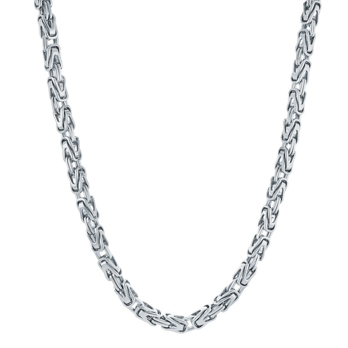 Italgem Men's Stainless Steel King Link Necklace