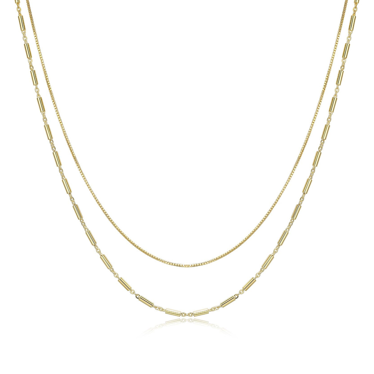 Gold Plated Layered Necklace