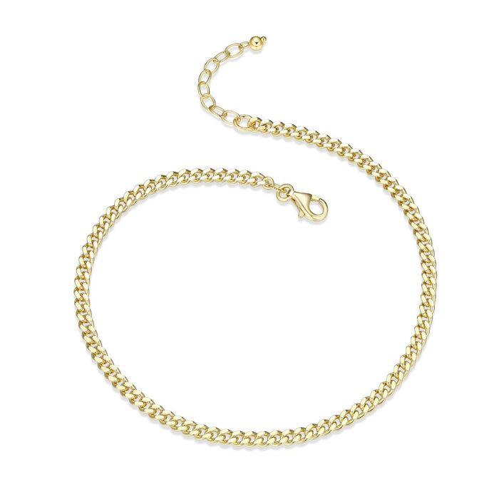 Gold Plated Curb Anklet