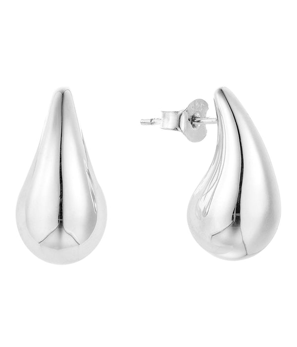 Casablanca Sterling Silver Moon Drop Earrings