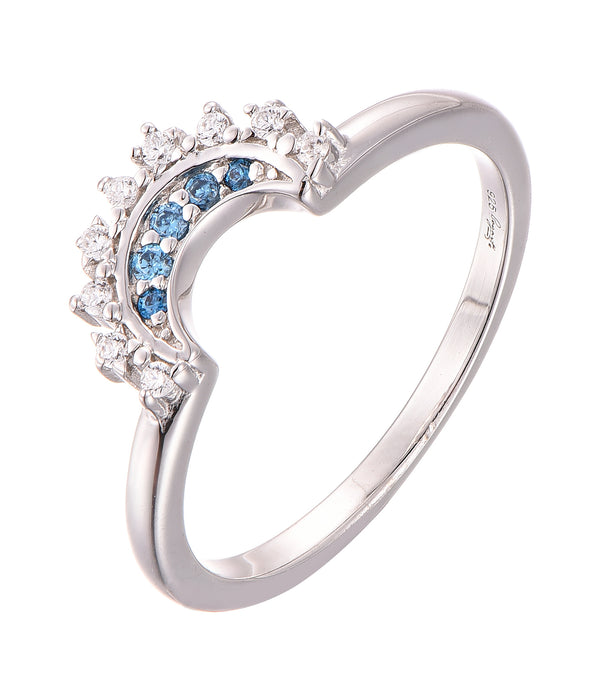 Casablanca Sterling Silver Blue Moon Ring