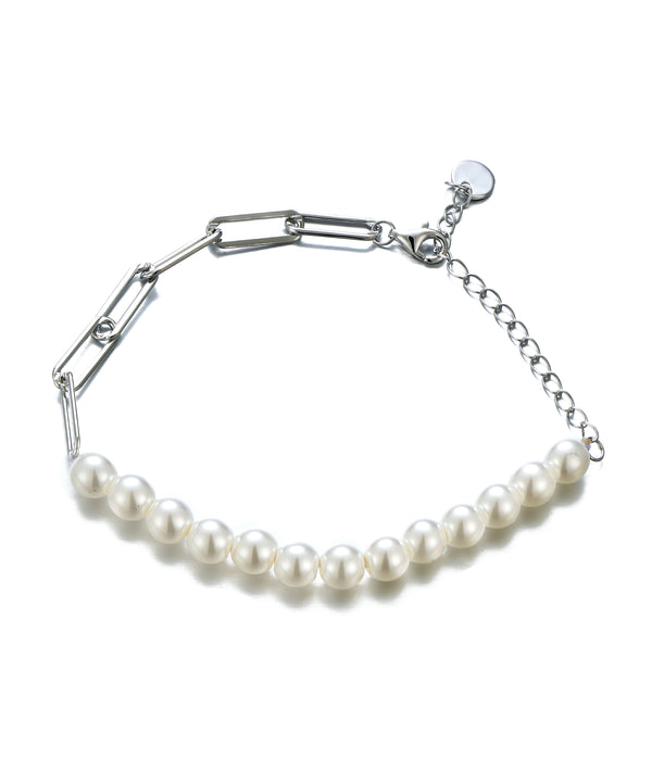 Casablanca Silver & Pearl Bracelet