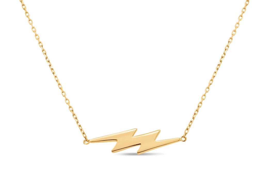 Yellow Gold Lightning Bolt Chain