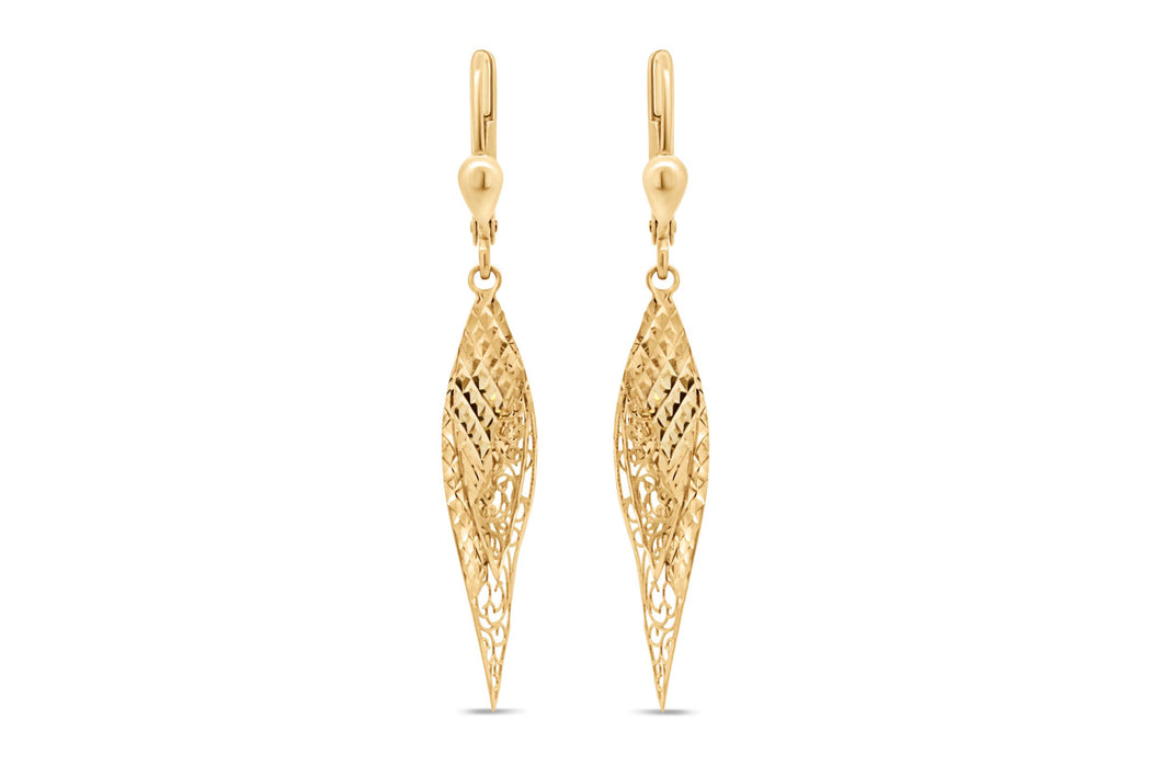 Yellow Gold Dangle Earrings