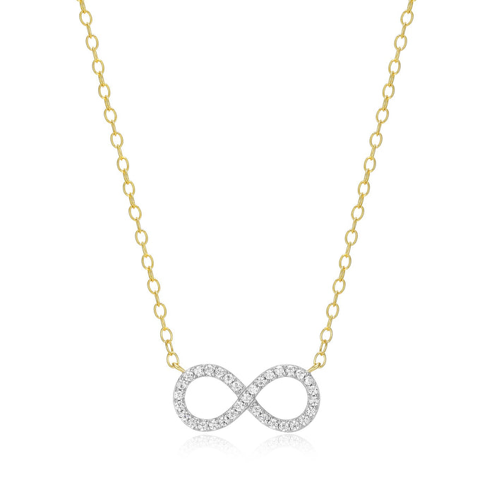 Monte Luna Gold Plated Infinity Necklace