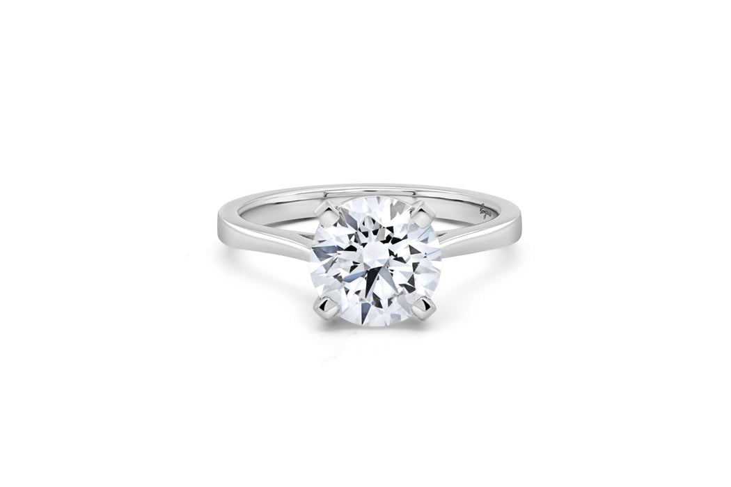 2.09CT Lab Grown Round Diamond White Gold Engagement Ring