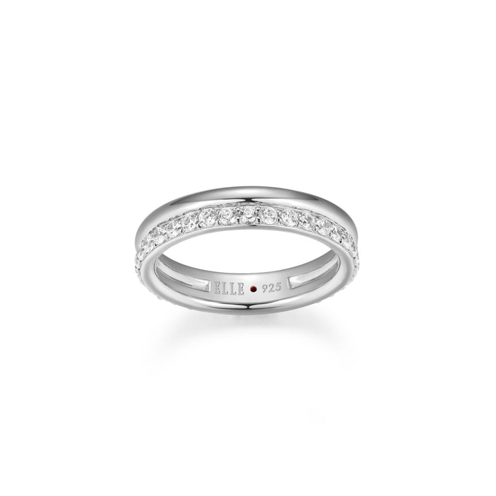 Elle Sterling Silver Goddess CZ Ring