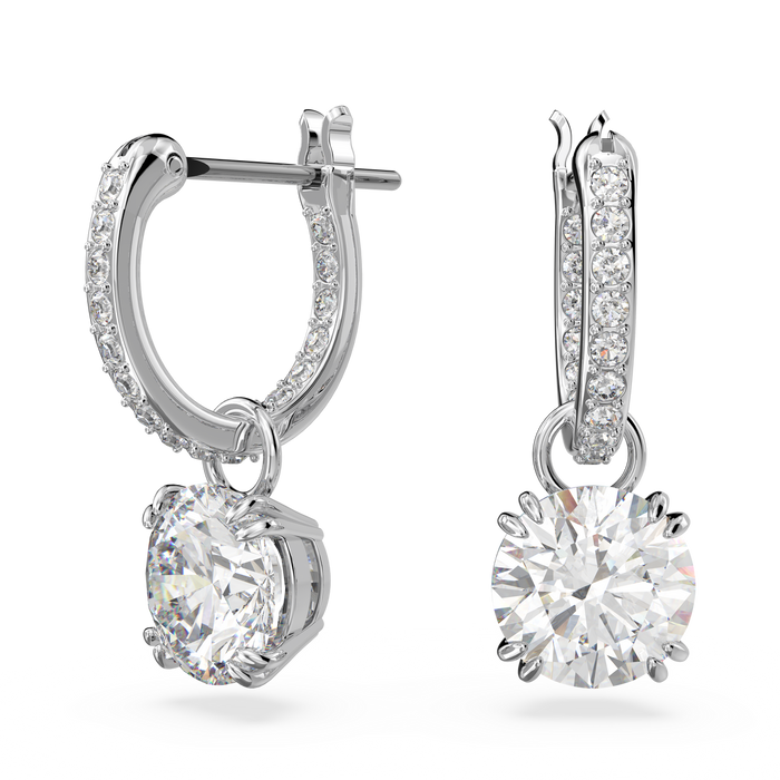 Swarovski Constella Drop Hoop Earrings