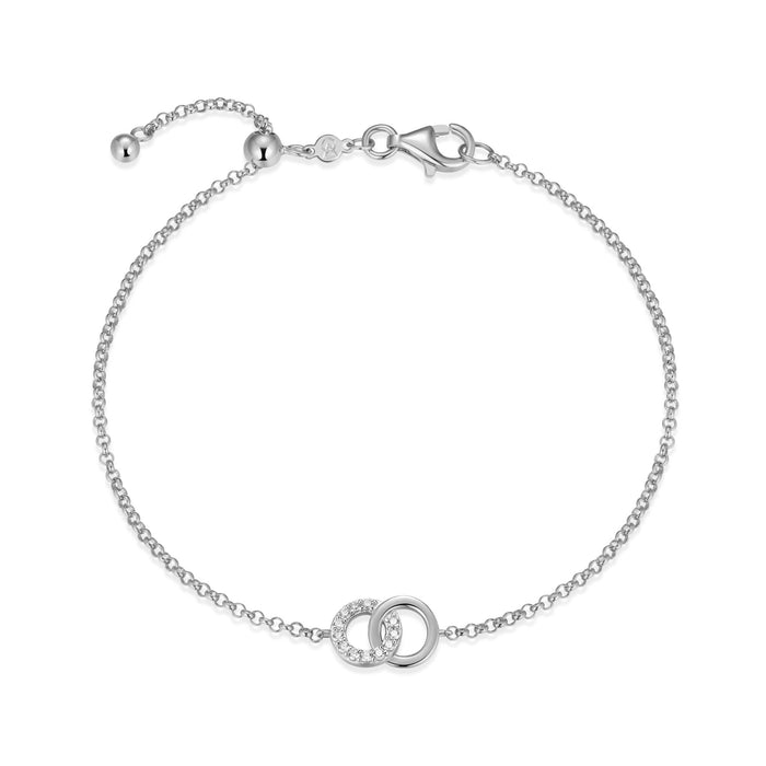 Monte Luna Silver Double Circle Bracelet