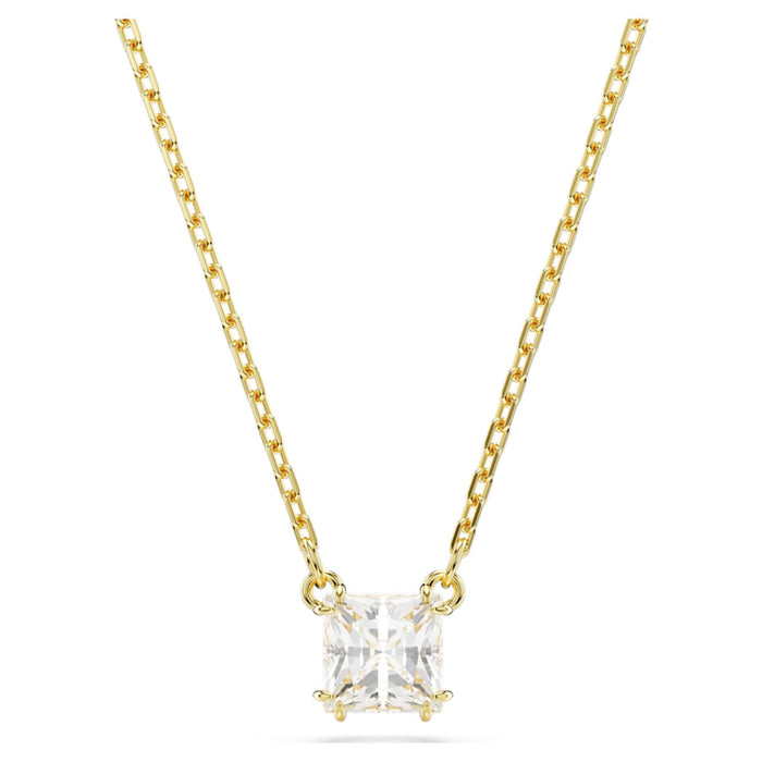 Swarovski Stilla Gold Plated Square Necklace