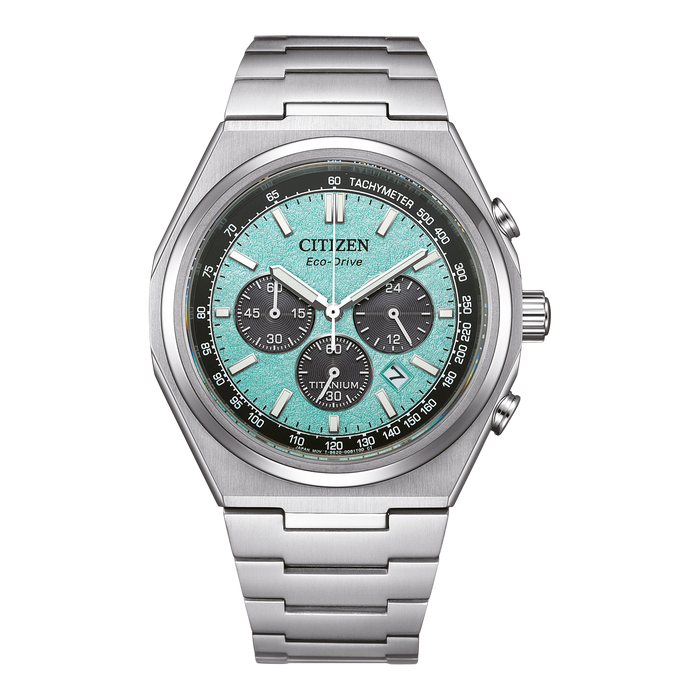 Citizen Men's Forza Chrono Watch: Light Blue Dial