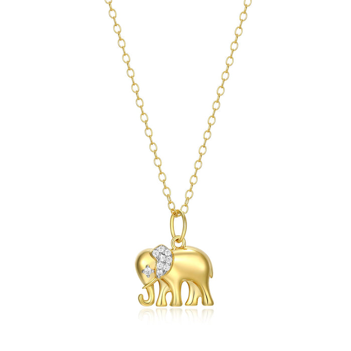 Monte Luna Gold Plated Elephant Necklace