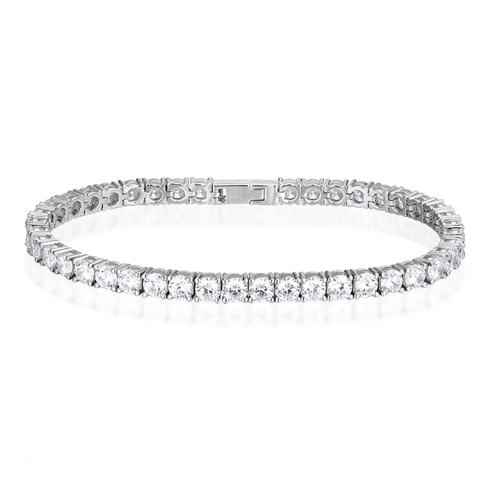 Casablanca Sterling Silver CZ Tennis Bracelet