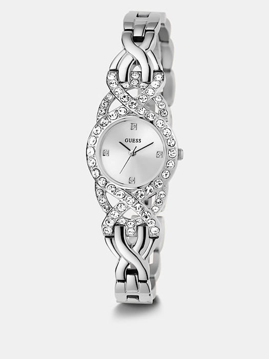 Guess Ladies Silver Tone Watch