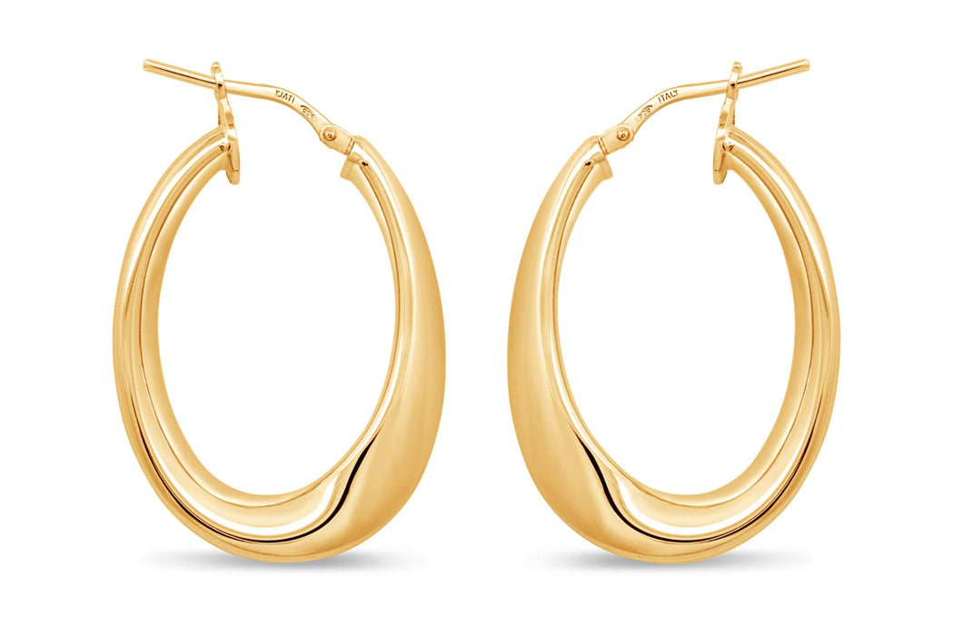 Casablanca Gold Plated Wave Earrings