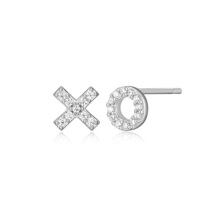 Monte Luna Silver XO Stud Earrings