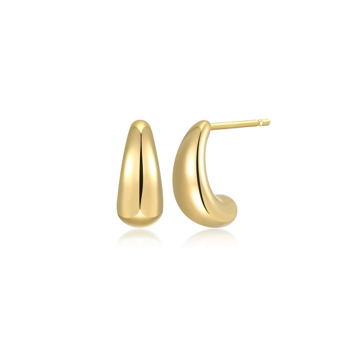 Casablanca Gold Plated Teardrop Post Earring