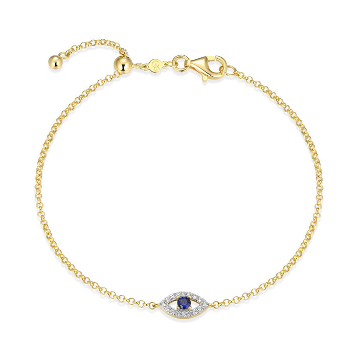 Monte Luna Gold Plated Evil Eye Bracelet