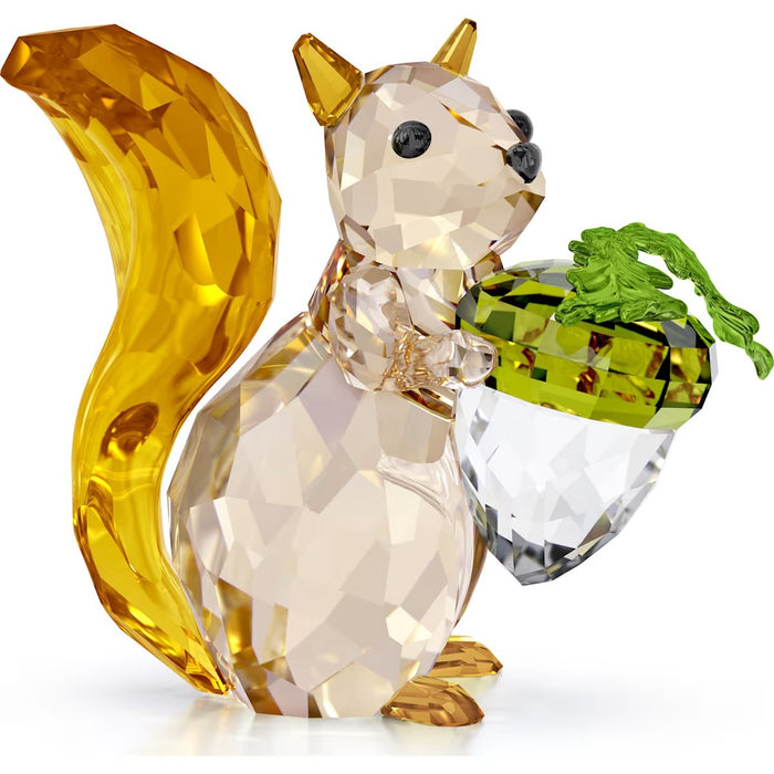 Swarovski Idyllia Squirrel and Acorn Figurine