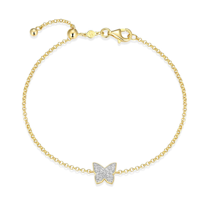 Monte Luna Gold Plated Butterfly Bracelet