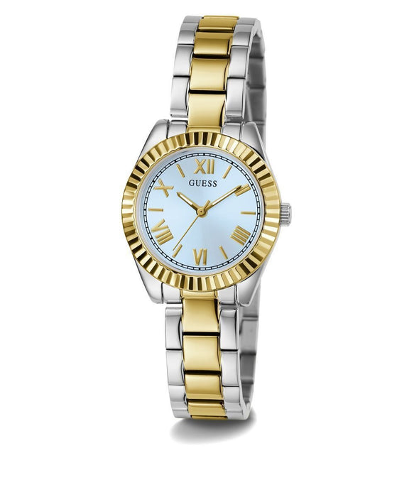 Guess Ladies Two-Tone Light Blue Watch