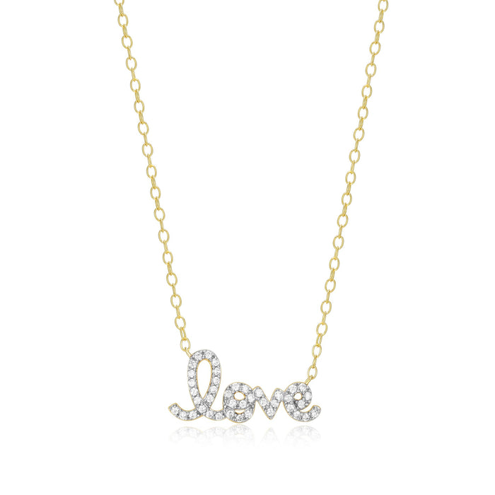 Monte Luna Gold Plated Love Necklace