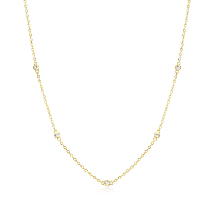 Monte Luna Gold Plated Yard Necklace