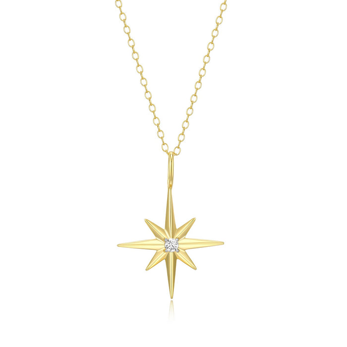 Monte Luna Gold Plated Star Necklace