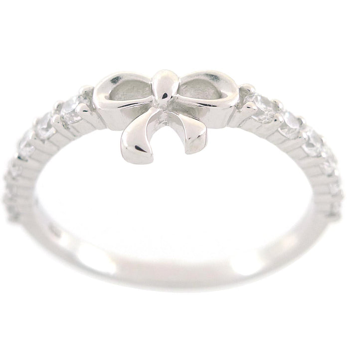 Casablanca Silver Bowtie Ring