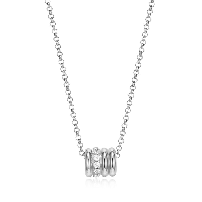 Elle Goddess Sterling Silver Tube Necklace