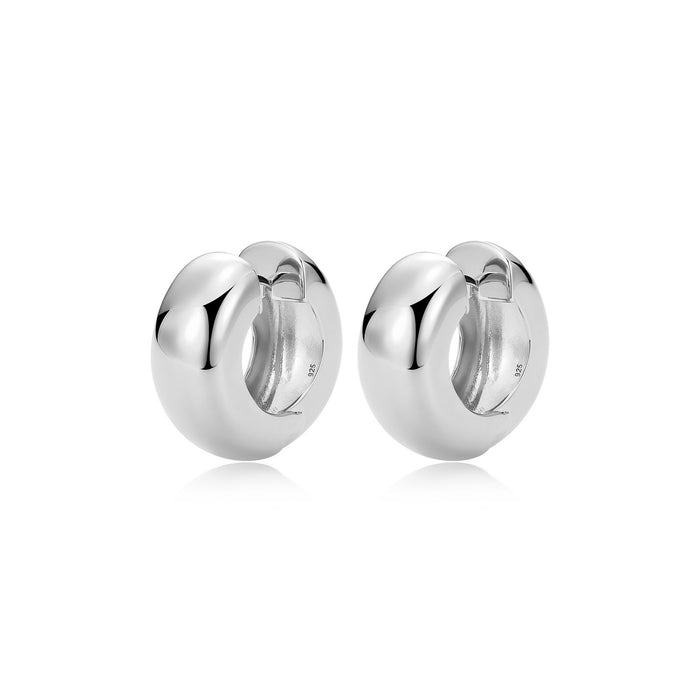 20MM Casablanca Sterling Silver Huggie Earrings