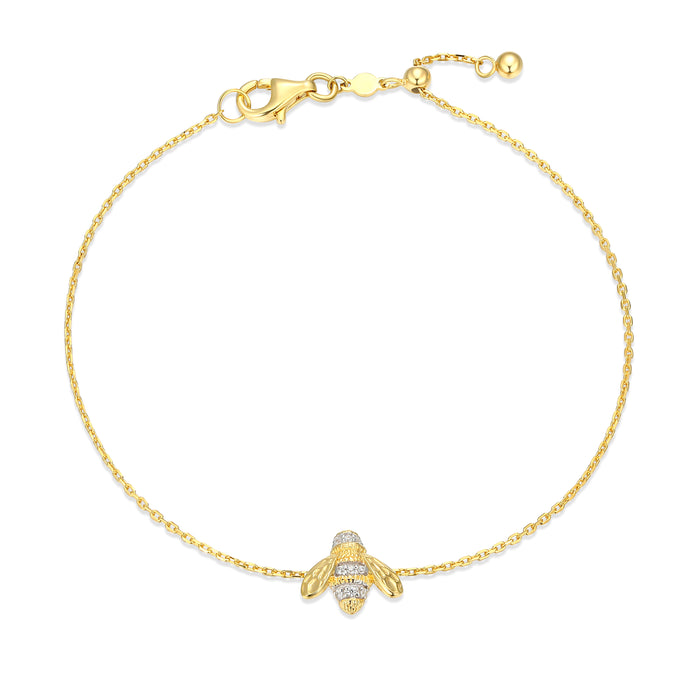 Monte Luna Gold Plated Bee Bracelet