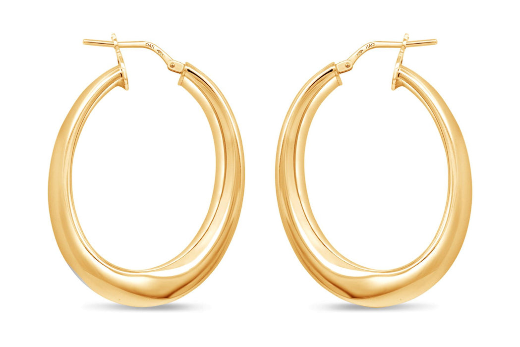 Casablanca Gold Plated Wave Earrings