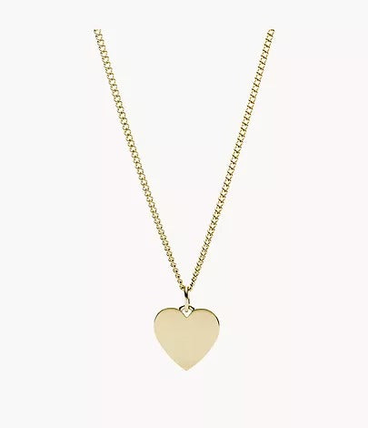 Fossil Gold Plated Heart Necklace