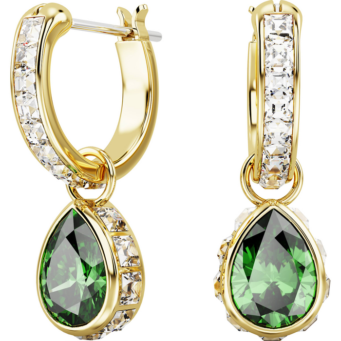 Casablanca Stilla Crystal Drop Hoop Earrings