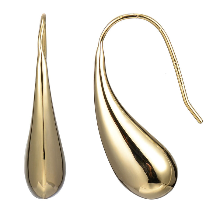 Casablanca Gold Plated Teardrop Earrings