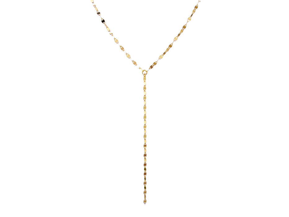 Casablanca Gold Plated Lariat Sterling Silver Necklace