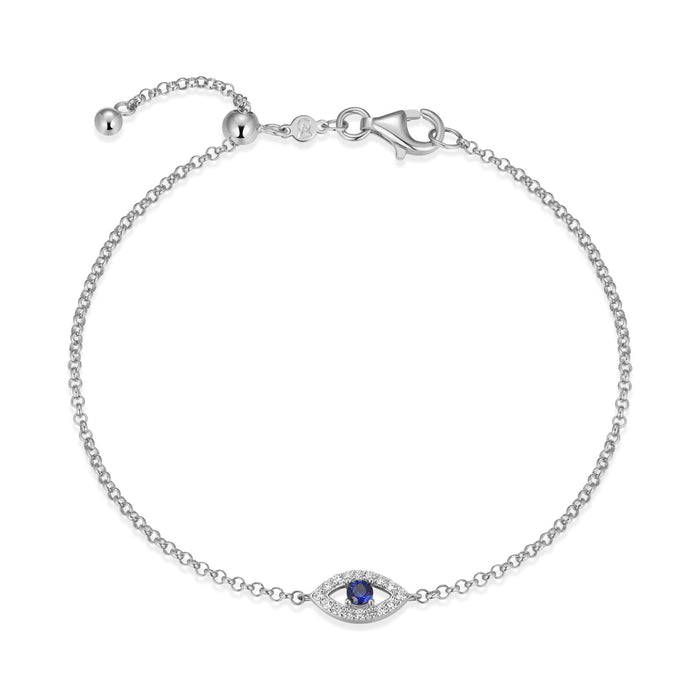 Monte Luna Silver Evil Eye Bracelet