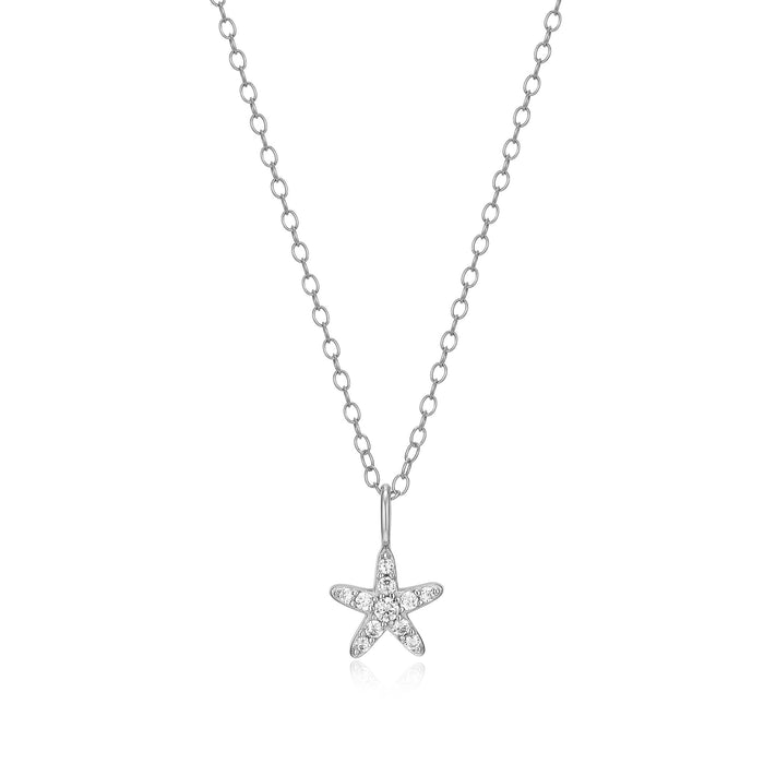 Monte Luna Sterling Silver Star Fish Necklace