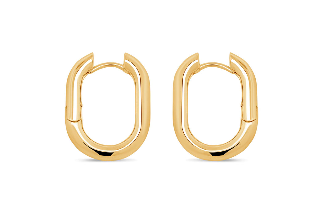 Casablanca Silver Hoop Earrings