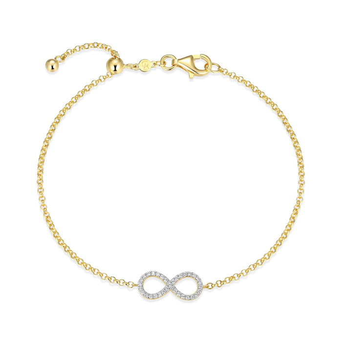 Monte Luna Gold Plated Infinity Bracelet