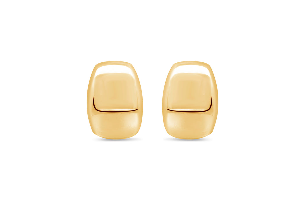 10KT Yellow Gold Wide Hoops