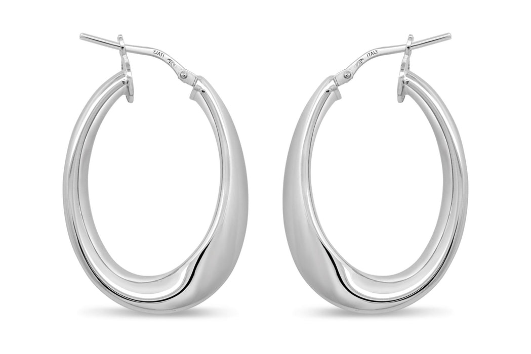 Casablanca Wave Hoop Earrings