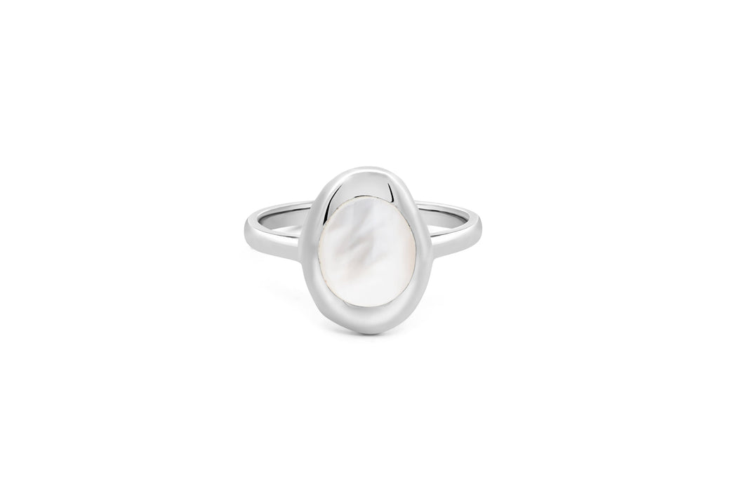 Silver Mother Of Pearl Ring