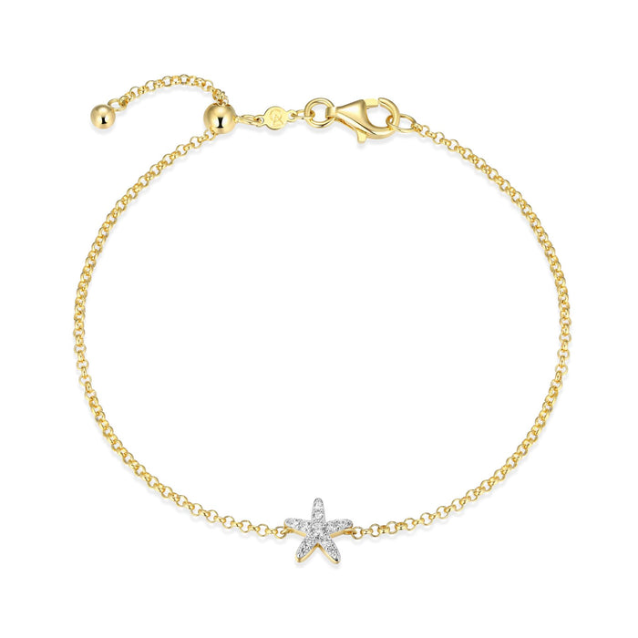 Monte Luna Gold Plated Star Fish Bracelet