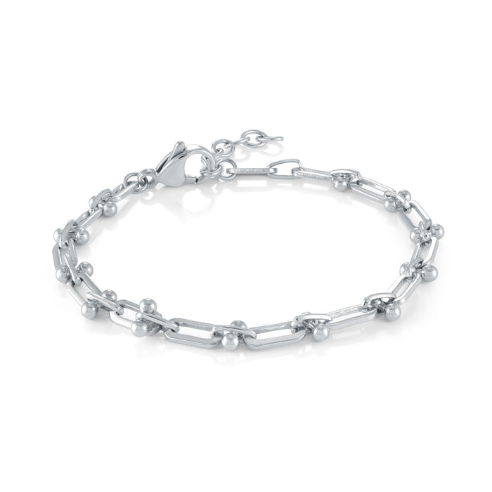 Italgem Stainless Steel U Link Bracelet